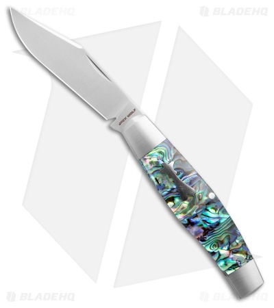 Jack Wolf Knives Stockman Slip Joint Knife Abalone (3.1" Satin)