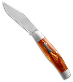 Jack Wolf Knives Stockman Slip Joint Knife Kirinite Root Beer (3.1" Satin)