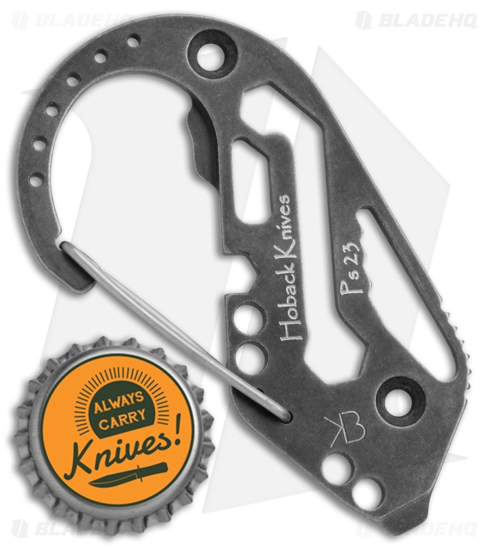 Jake Hoback Knives KeyBiner Black Fallout Titanium Key Organizer Pocket Tool