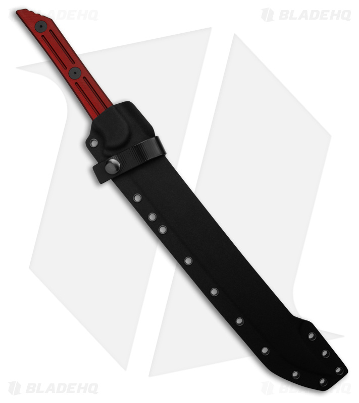 Jack Hoback Kwaichete Marauder Camo Fixed Blade Knife Red Sure