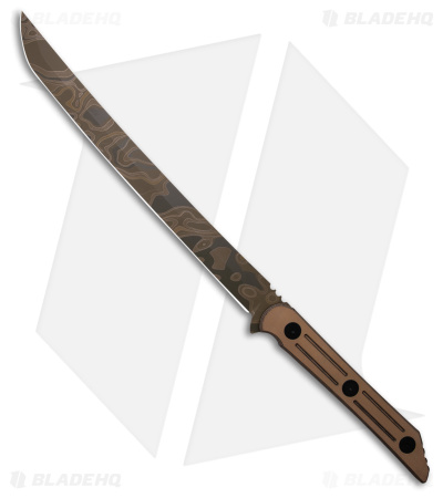 Jack Hoback Kwaichete Moab Camo Fixed Blade Knife Coyote SureTouch (12"Camo)