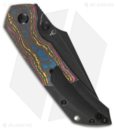 Kansept Fenrir Top Liner Lock Knife Titanium/80'S CamoCarbon (3.5" Black SW)