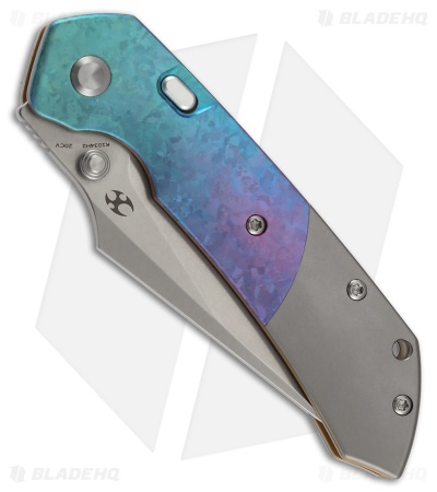 Kansept Fenrir Top Liner Lock Knife Gradient Crystallized Titanium (3.5" SW)