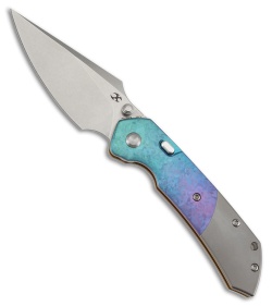 Kansept Fenrir Top Liner Lock Knife Gradient Crystallized Titanium (3.5" SW)