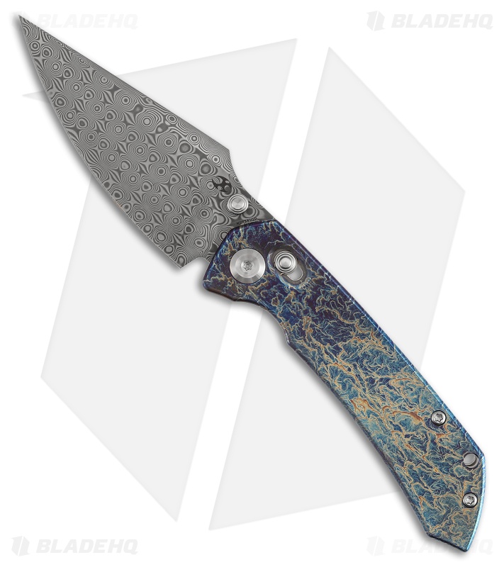 STRIKE・FENRIR Kansept Knives Fenrir Knife Lightning Strike Ti Damascus