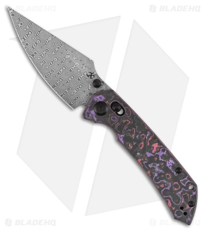 Kansept Knives Fenrir Crossbar Lock Purple Haze CF Damascus