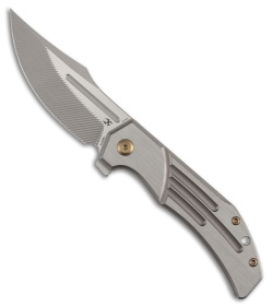 Kansept Knives Orion Frame Lock Knife Machine/Bronze Ti (3.1" Satin CNC Milled)
