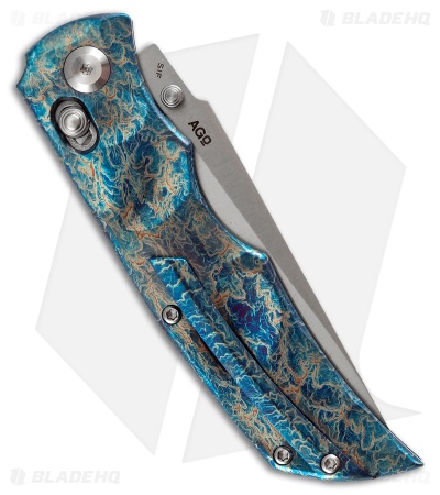 Kansept Knives SIF Crossbar Lock Knife Lightning Strike Titanium (3.8" Satin)