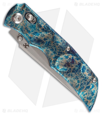 Kansept Knives SIF Crossbar Lock Knife Lightning Strike Titanium (3.8" Satin)