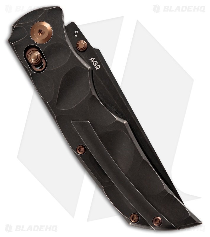 Kansept Knives SIF Crossbar Lock Knife Black SW Titanium (3.8" Black SW)