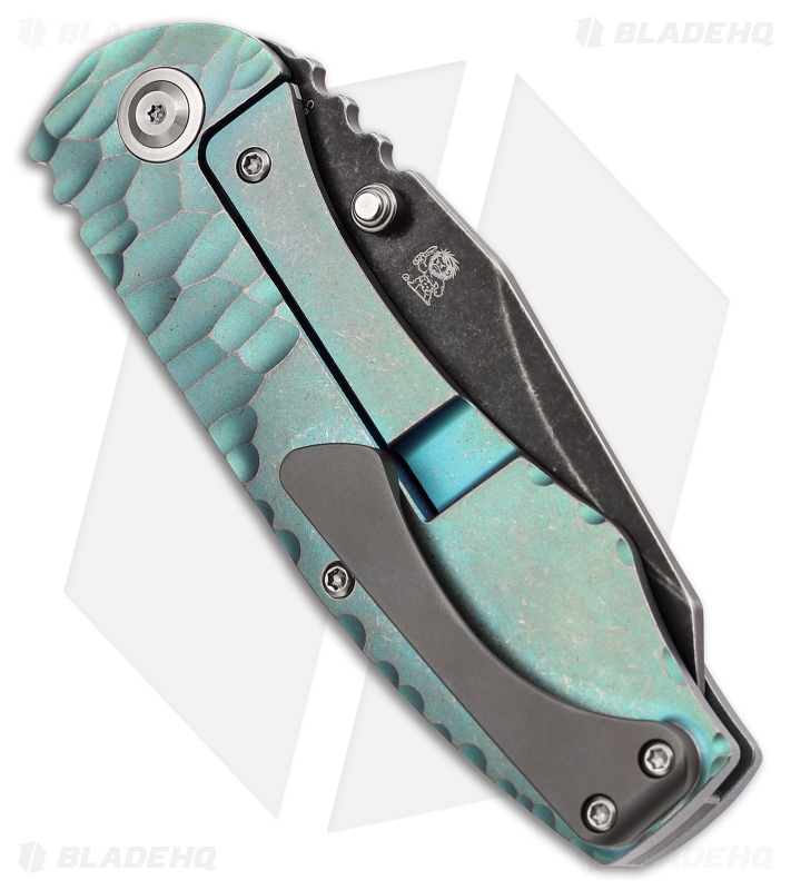 kanami KANSEPT Colibri Tech Flipper/Thumb Hole Knife Plain Titanium