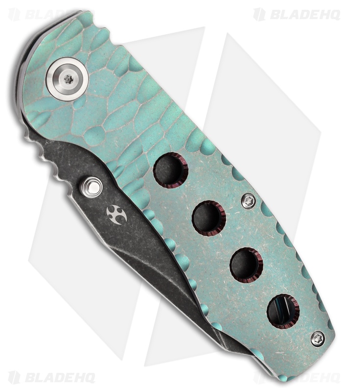 Kansept Knives Caveman | Green Machined Rock Ti