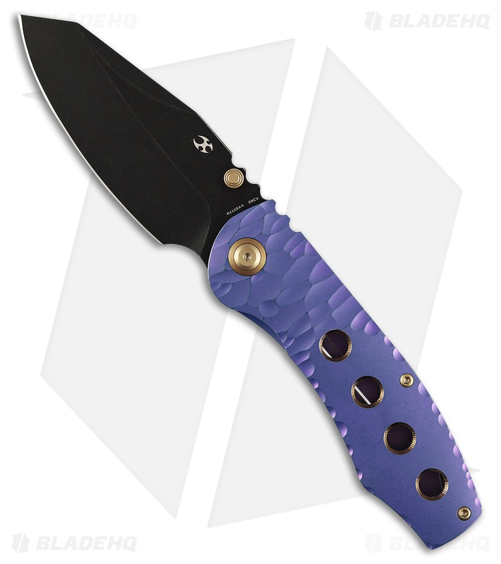 Kansept Knives Caveman | Purple Machined Rock Ti