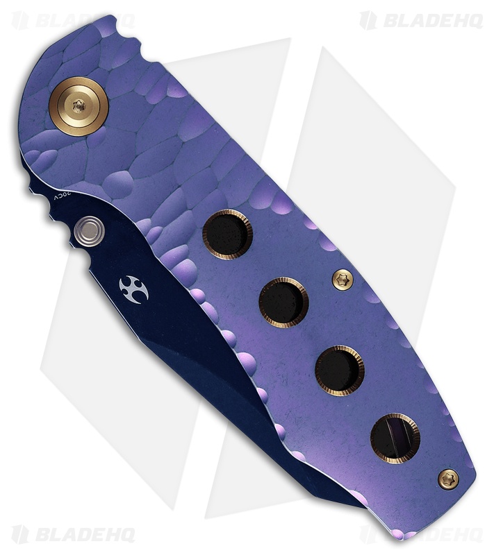 Kansept Knives Caveman | Purple Machined Rock Ti
