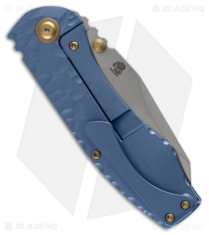 Kansept Knives Caveman | Blue Machined Rock Ti
