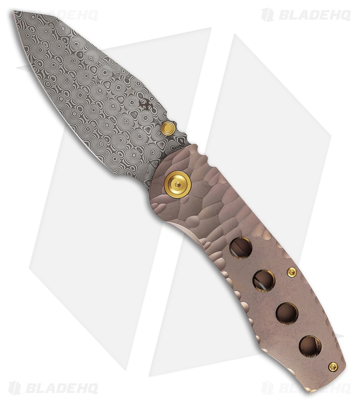 Kansept Knives Caveman | Rose Gold Machined Rock Ti