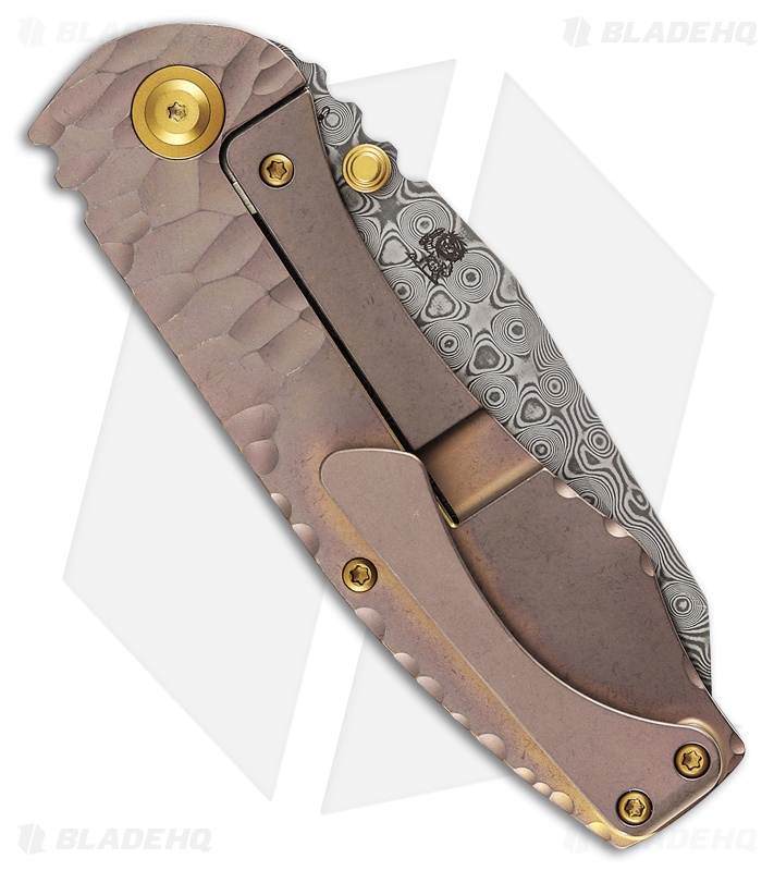 Kansept Knives Caveman | Rose Gold Machined Rock Ti