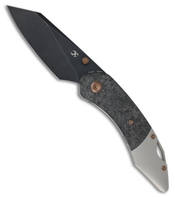 Kansept K9 Liner Lock Knife Titanium/Shred Carbon Fiber (3.63" Black SW)