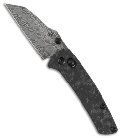 Kansept Little Main Street Crossbar Lock Knife Shred CF (2.3" Damascus)
