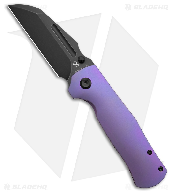 Kansept Knives Dreadnaught Knife | Purple Titanium
