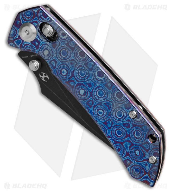Kansept Fenrir Crossbar Lock Knife | Timascus