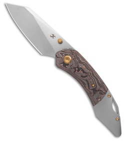Kansept K9 Liner Lock Knife Titanium/Copper Carbon Fiber (3.63" SW)
