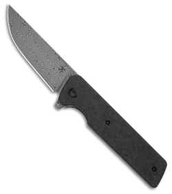 Kansept Knives Anomaly Frame Lock Knife Blk/Gray Shred Carbon (3.1" Dam) K2038A6