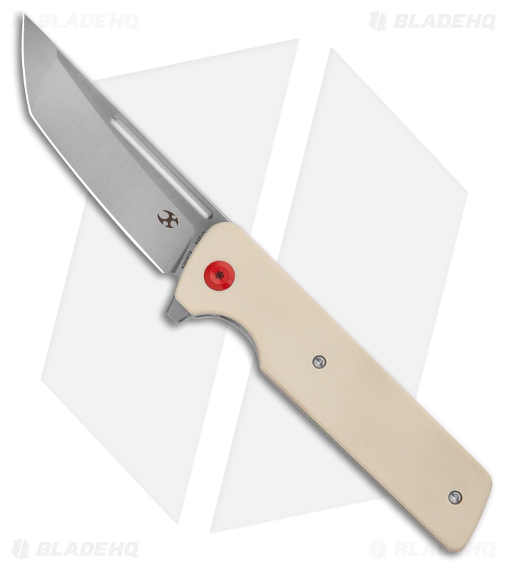 Kansept Knives Anomaly Frame Lock Knife Ivory G-10