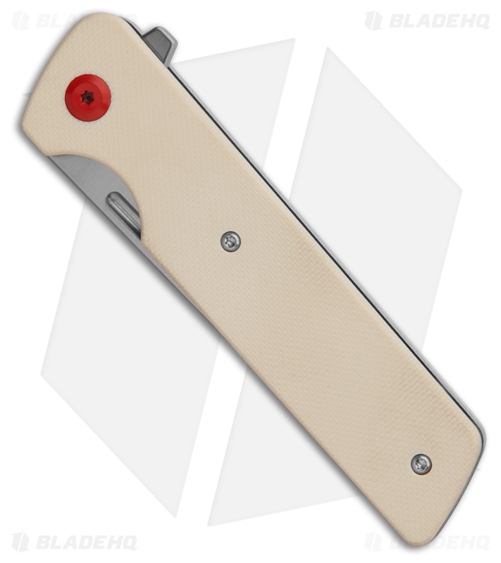 MM23 84㎝ Kizer Mini Bulldog Knife Silver Titanium Stonewash + Brushed