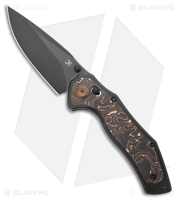 Kansept Knives Apollo Knife Black SW Ti/Copper CF Black SW