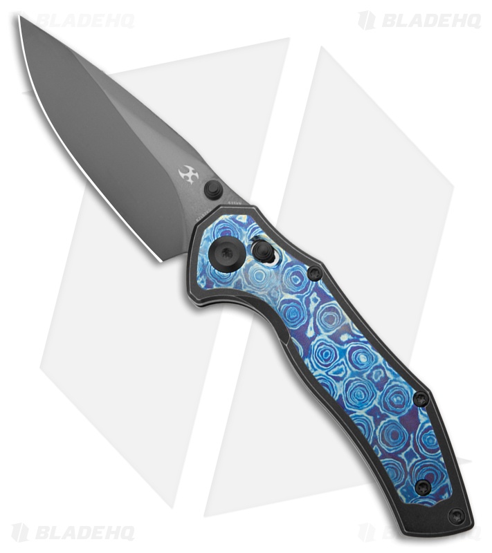 Kansept Knives Apollo Knife Black SW Ti/Timascus Mirror DLC