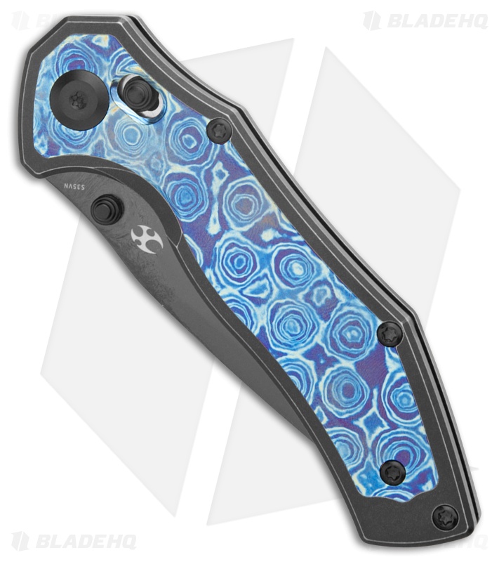 Kansept Knives Apollo Knife Black SW Ti/Timascus Mirror DLC