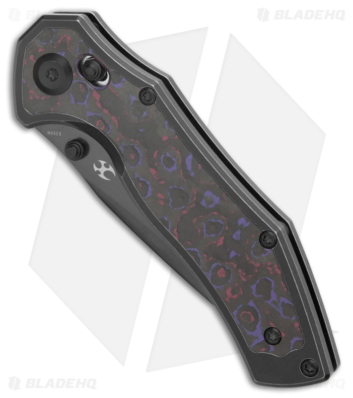 Kansept Knives Apollo Knife Black Ti/Purple Haze Mirror DLC