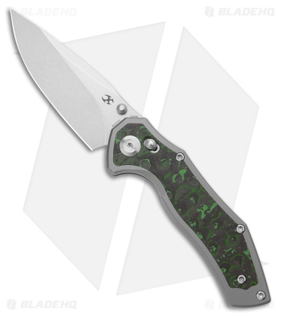 Kansept Knives Apollo Crossbar Lock Knife SW Ti/Jungle Wear CF (3.1" SW)