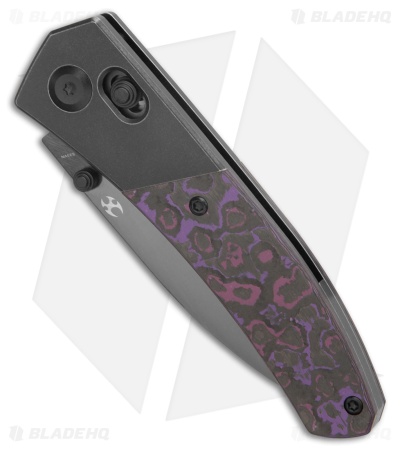 Kansept Knives Dako Knife Black Ti/Purple Haze Mirror DLC