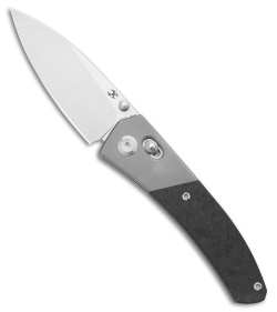 Kansept Knives Dako Crossbar Lock Knife SW Ti/Shred Carbon Fiber (3.1" SW)