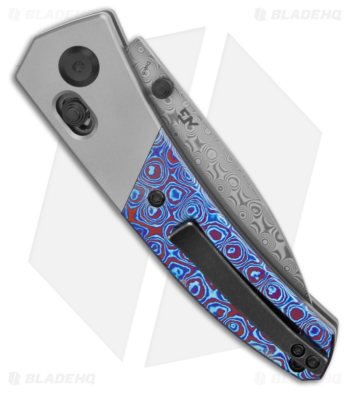 Kansept Knives Dako Knife Ti/Timascus Damascus
