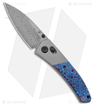 Kansept Knives Dako Knife Ti/Timascus Damascus