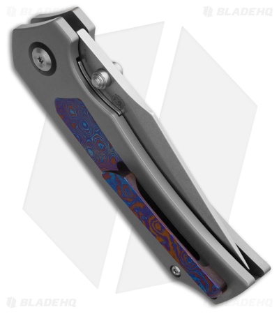 Kansept Knives Fermi Liner Lock Knife Titanium + Timascus (3.1" SW 20CV)