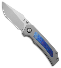Kansept Knives Fermi Liner Lock Knife Titanium + Timascus (3.1" SW 20CV)