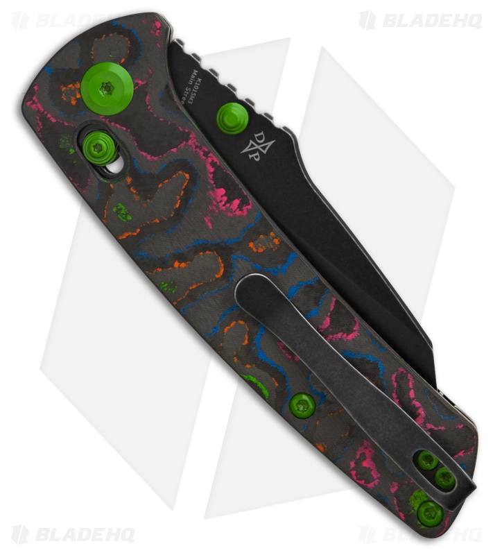 Kansept Knives Main Street Knife 80s Camo CF Black SW