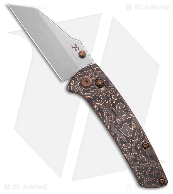 Kansept Knives Main Street Crossbar Lock | Copper CF
