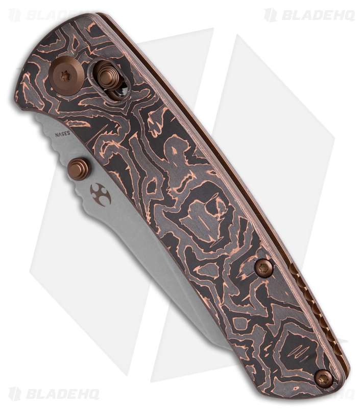Kansept Knives Main Street Crossbar Lock | Copper CF