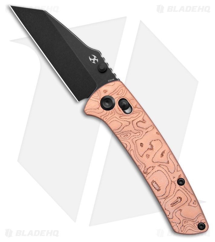 Kansept Knives Main Street Crossbar Lock | Copper Foil G-10