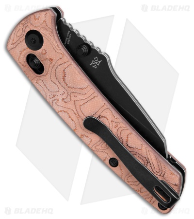 Kansept Knives Main Street Crossbar Lock Knife Copper Foil G-10 (3.4" Black SW)