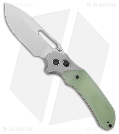 Kansept Knives Quasar Knife Jade G-10 Stonewash