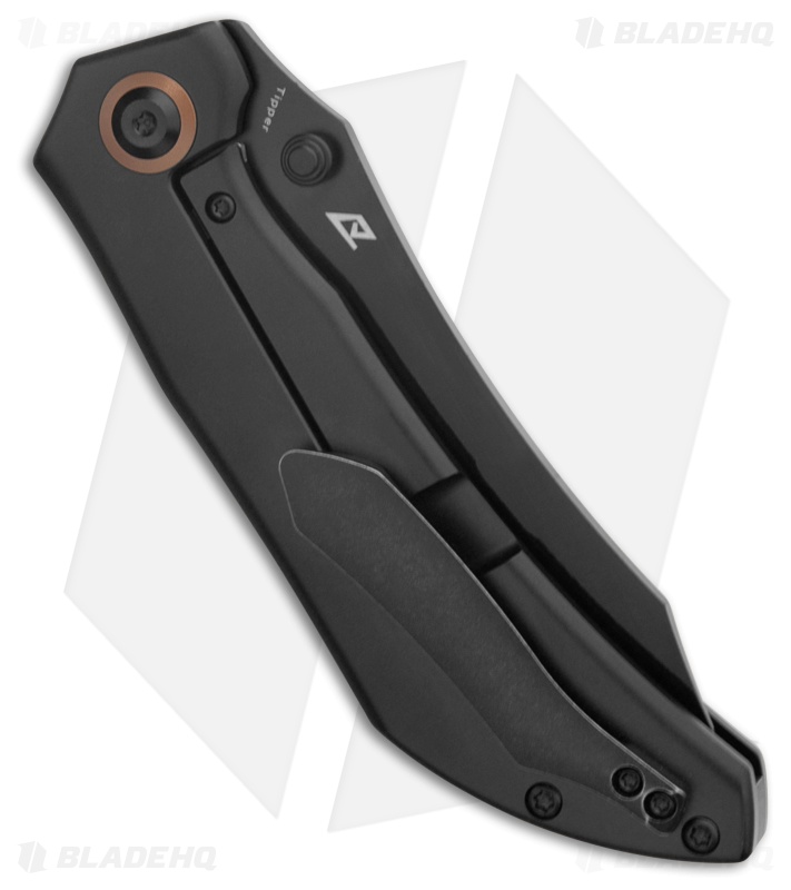 Kansept Knives Tipper Frame Lock Knife Black Titanium (3.4" Black)