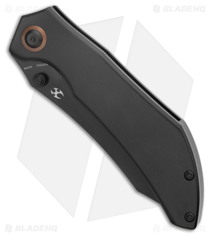Kansept Knives Tipper Frame Lock Knife Black Titanium (3.4" Black)