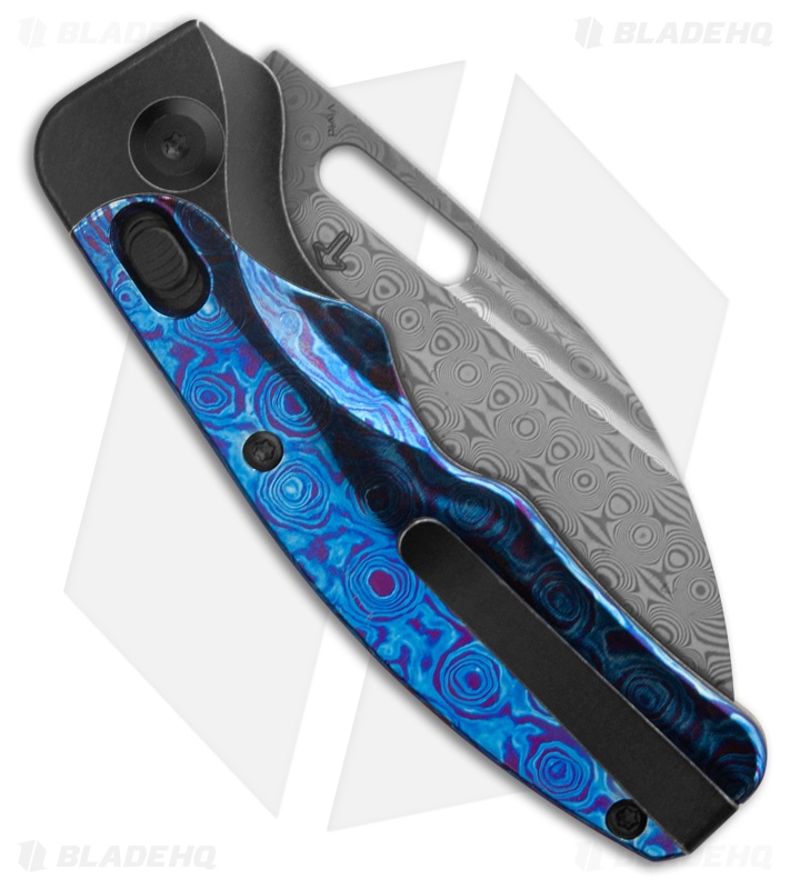 Kansept Knives Vivid Knife Black SW Ti + Timascus Damascus