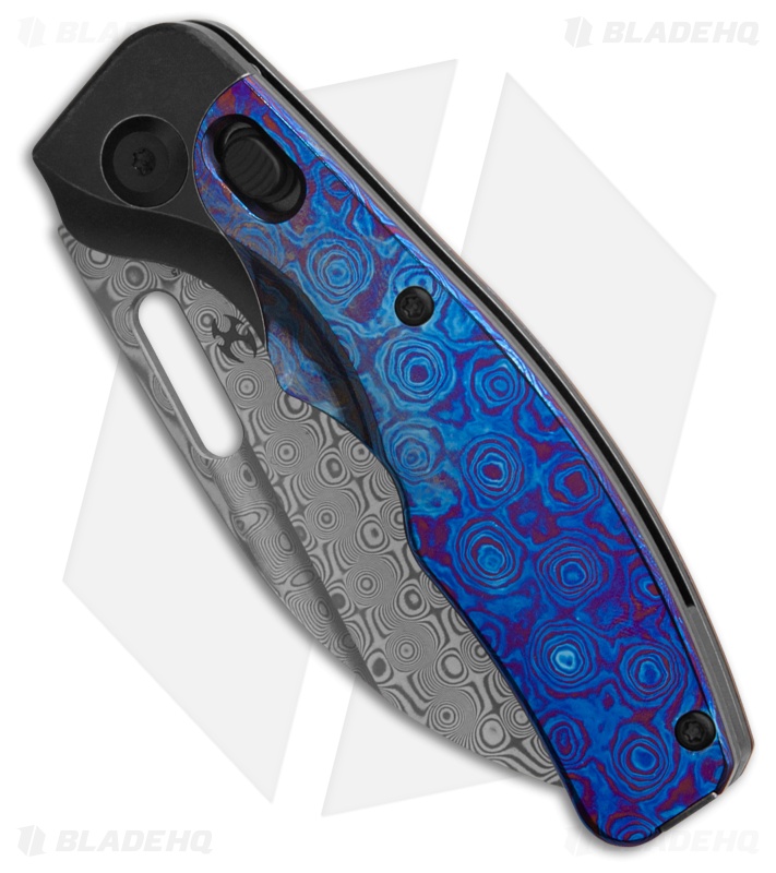 Kansept Knives Vivid Knife Black SW Ti + Timascus Damascus